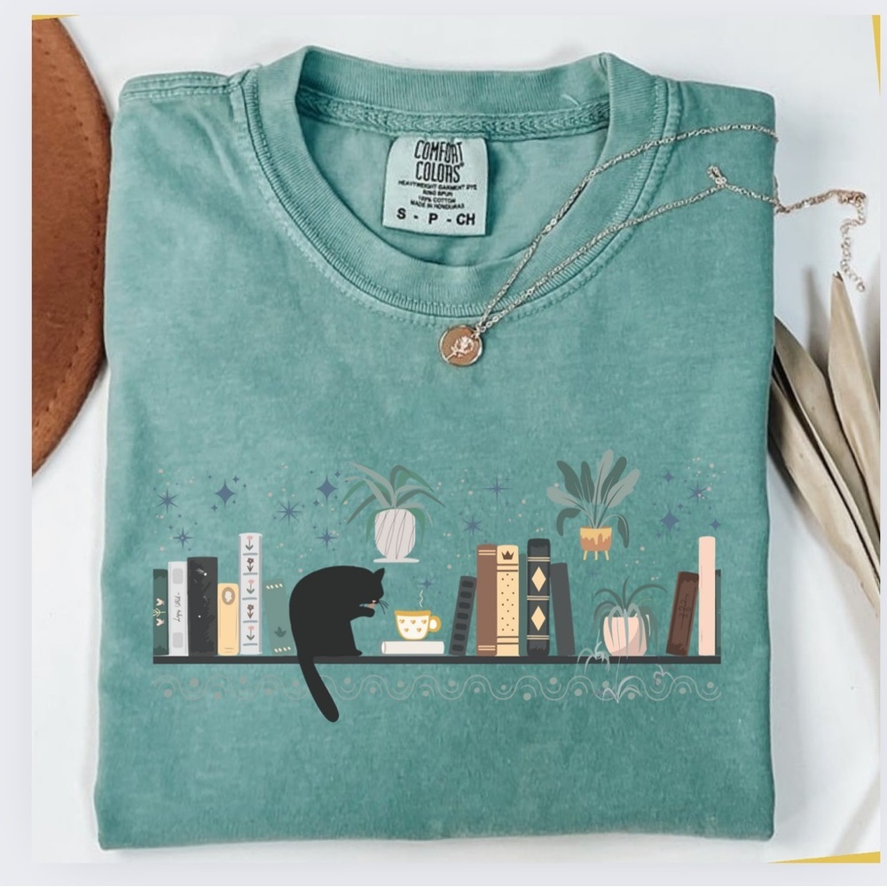 NEW Comfort Colors Cat Mom Plants Graphic Tee  S-3X